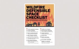 Wildfire Defensible Space Checklist Insurers
